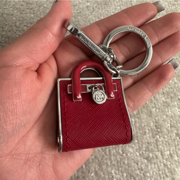 Michael Kors Red Key Charm Hamilton Key Fob - Picture 3 of 3
